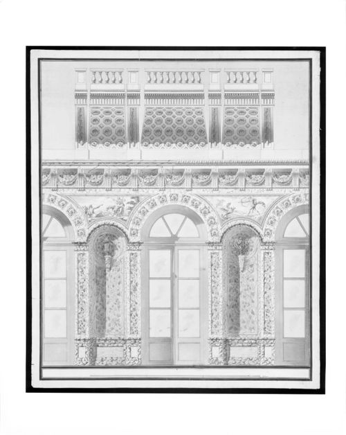 Château de Montmusard, décoration intérieure du Grand Salon, Dijon