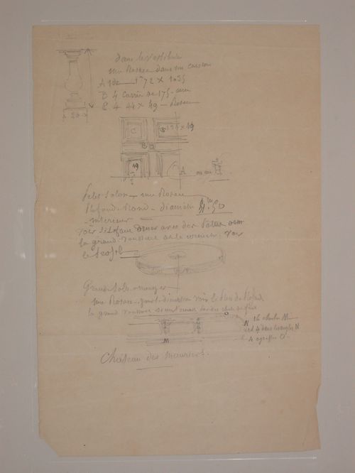 Drwgs rel.to Chateaude Lanchneil(?)-moulding details