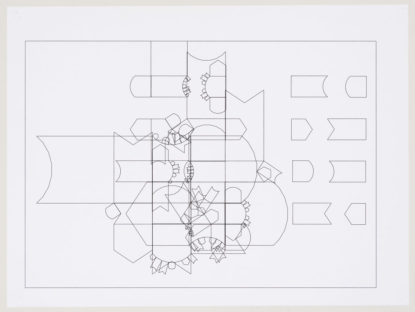 Schematic plan, Biozentrum - Biology Center for the J.W. Goethe University, Frankfurt am Main, Germany