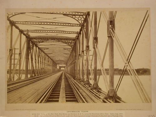 Interior view of Iron Bridge of the NY, New Haven, and Hartford R. R. Co.