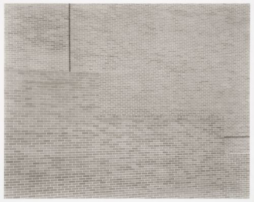 Patterned brick wall, New York City, New York