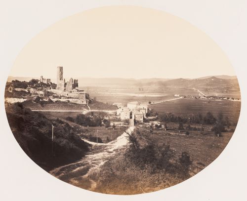 Valley of the Tiber at Ponte Felice, vicinity of Rome, near Borghettaccio, Italy
