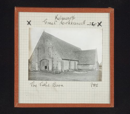 View of Tithe Barn, Great Coxwell, Oxfordshire, England