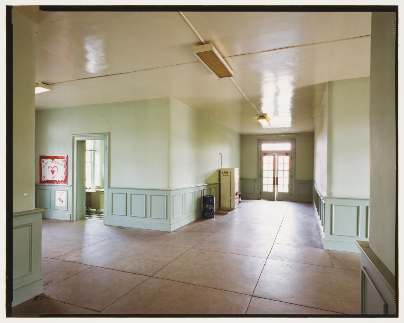 Interior view of the Greene County Courthouse showing a hallway, Eutaw