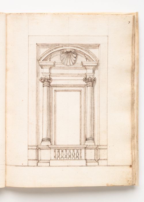 Elevation of window from the facade of the Palazzo dei Conservatori, Rome