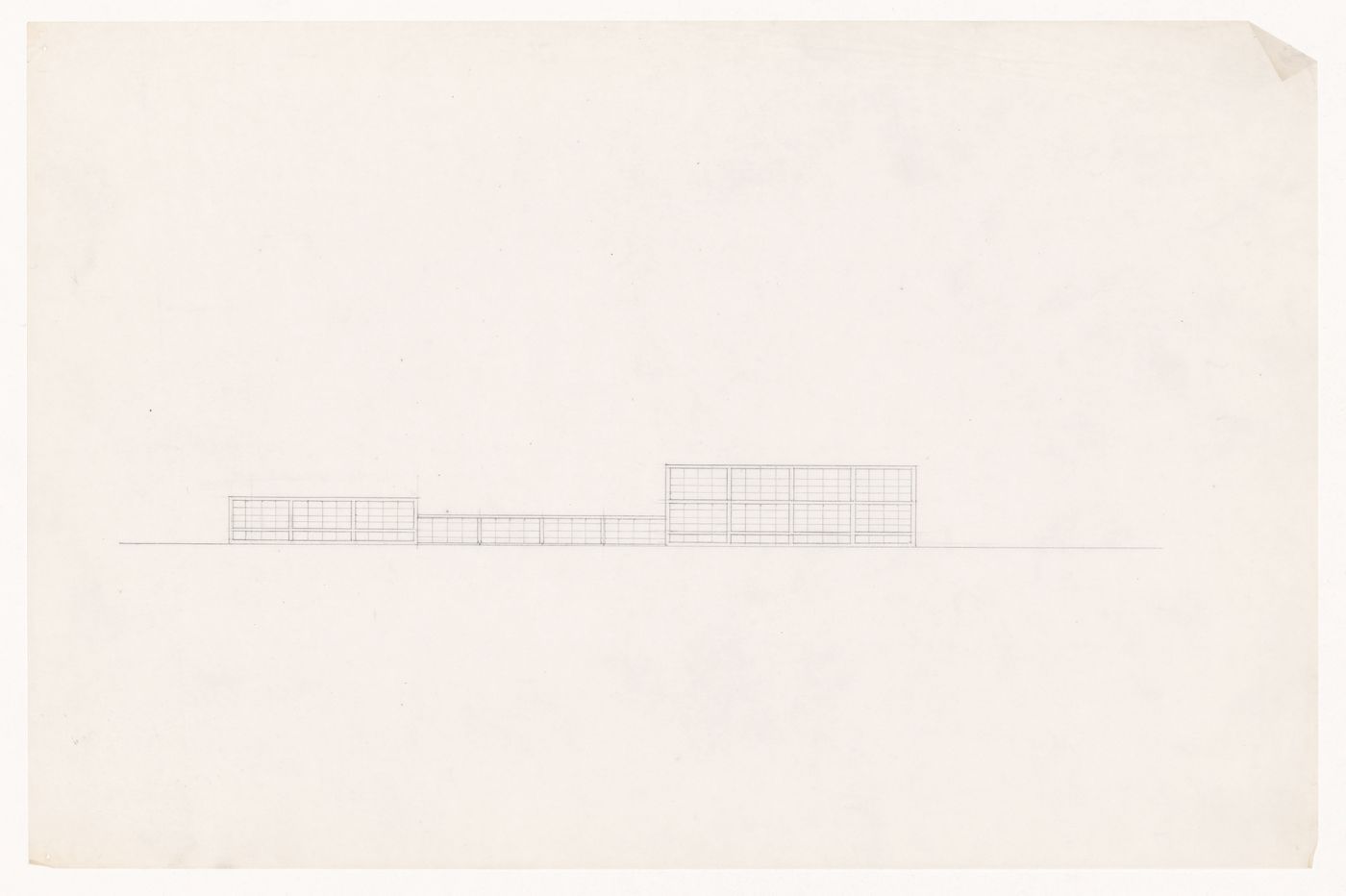 Principal elevation for the Field House, Gymnasium and Natatorium complex