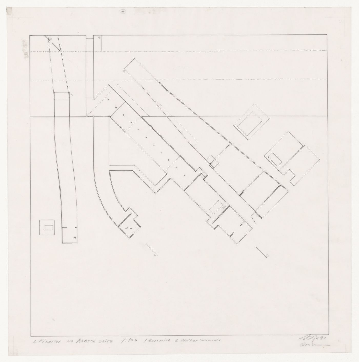 Plan for Exposição Visiones para Madrid [Visions for Madrid exhibition], Madrid, Spain