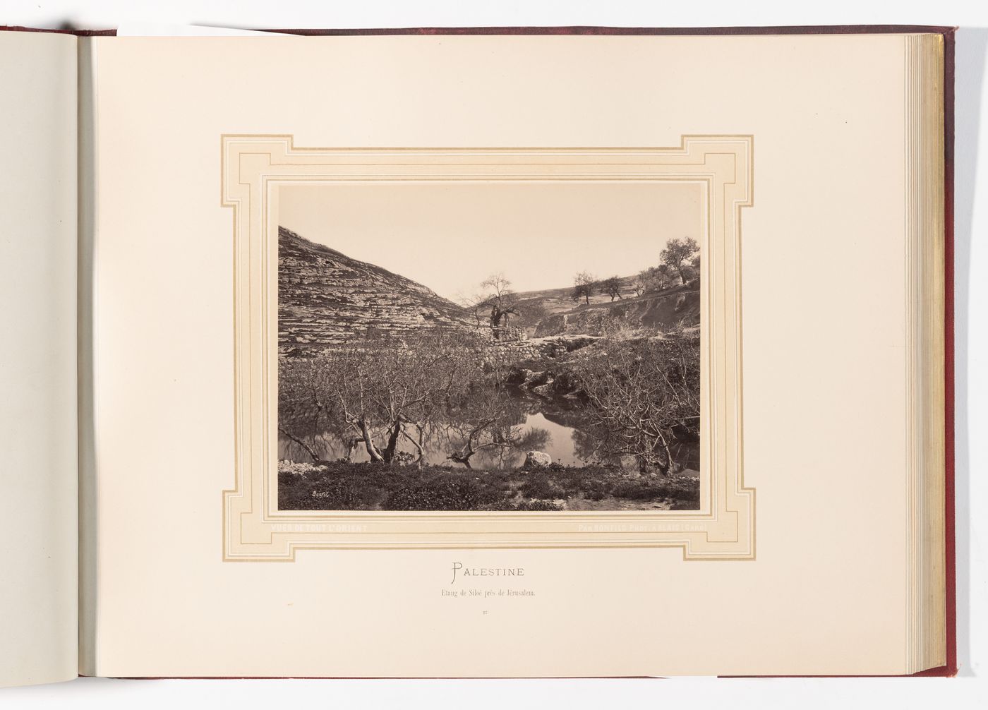 Etang de Siloe pres de Jerusalem