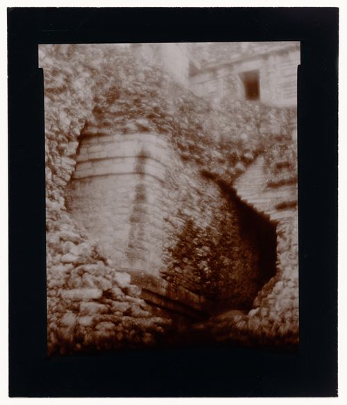 Partial view of an unidentified building, Chichén Itzá Site, Yucatán, Mexico
