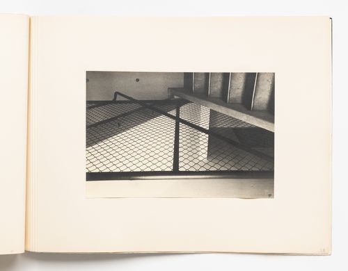 Interior view of stairwell and chain link partition, Hellerhof Housing Estate, Frankfurt am Main, Germany
