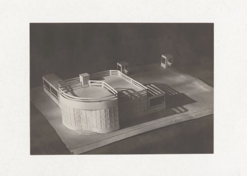Photograph of a student model for the "Space" course at the Vkhutein (Moscow Higher Technical Institute), Moscow