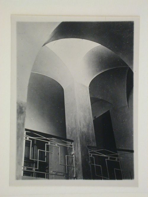 Interior view of an apartment showing a gallery and skylight [?], 16 Mokhovaia Street, Moscow