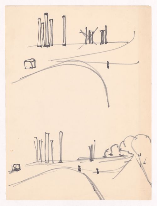 Sketch perspectives for Monumento Aos Calafates, Foz do Douro, Porto, Portugal