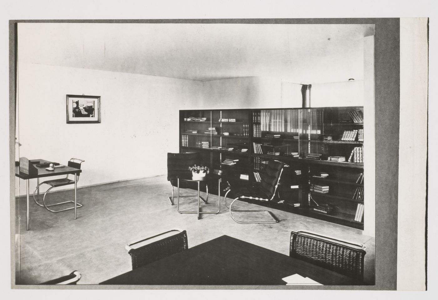 Interior view of an Apartment for a Bachelor, part of the Dwelling of Our Time Exhibit at the Berlin Building Exhibition of 1931, Germany