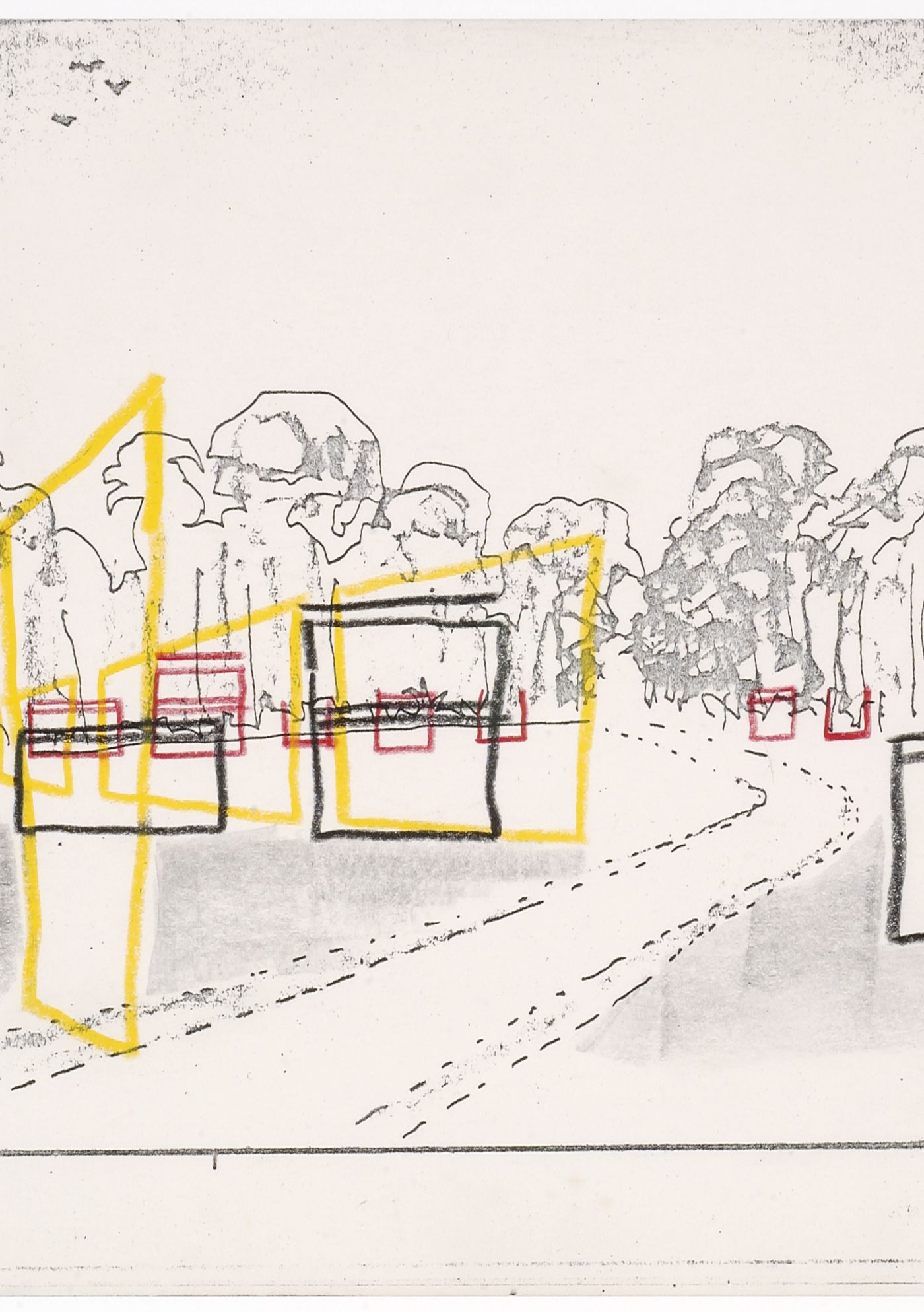 Sketched perspective view from North-East, Generator