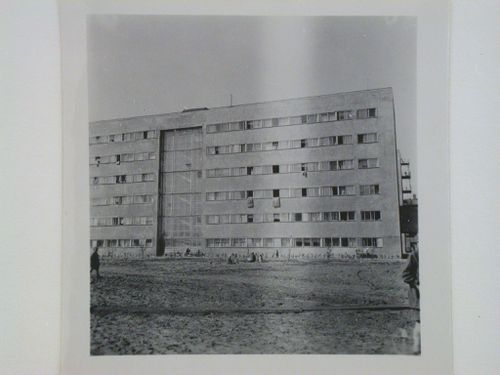 View of an unidentified apartment house