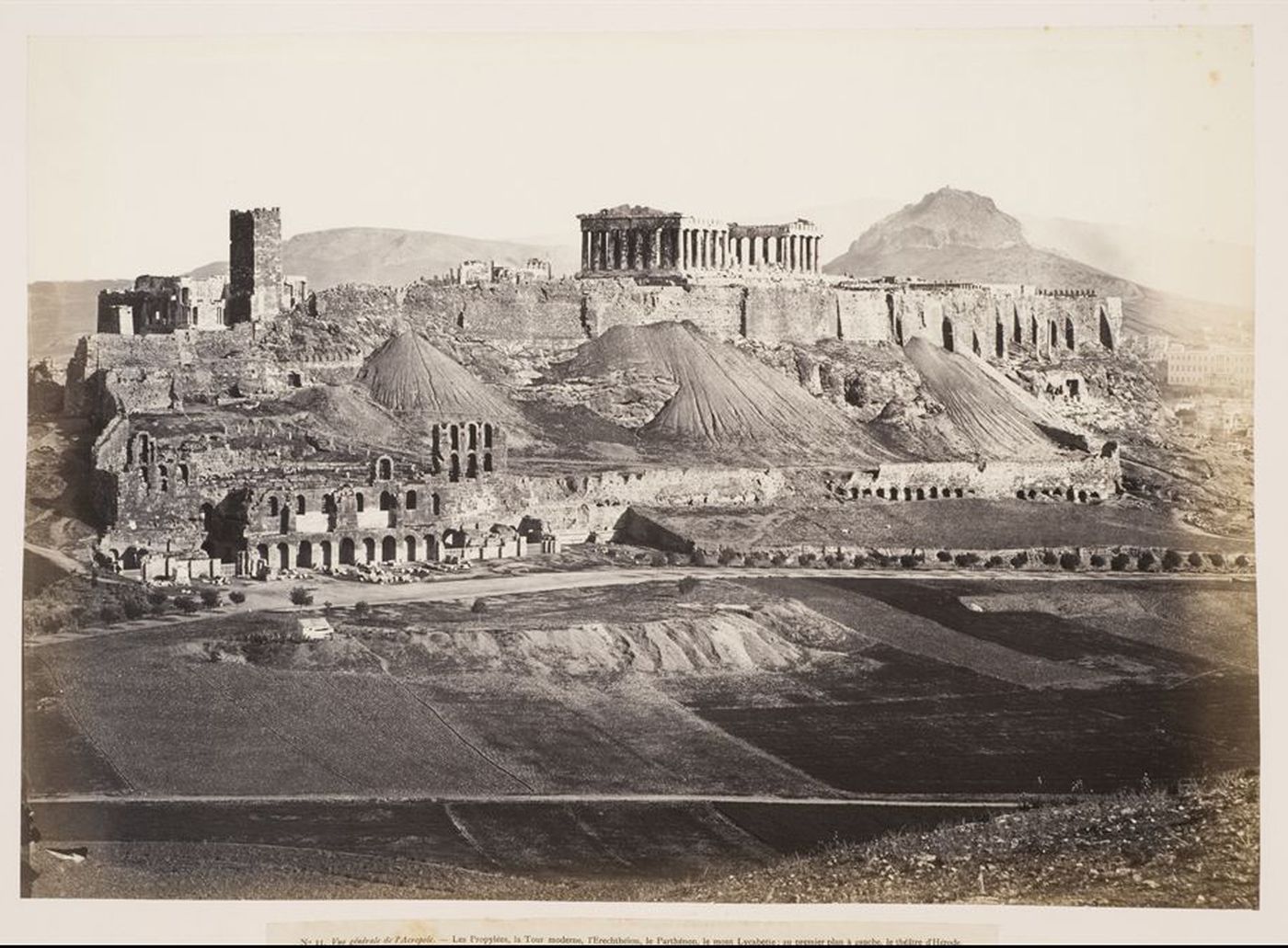 General view of the Acropolis of Athens, Greece