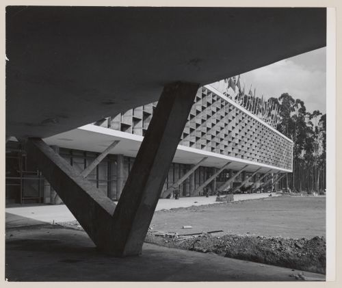 View of States Pavilion, under construction, São Paulo, Brazil
