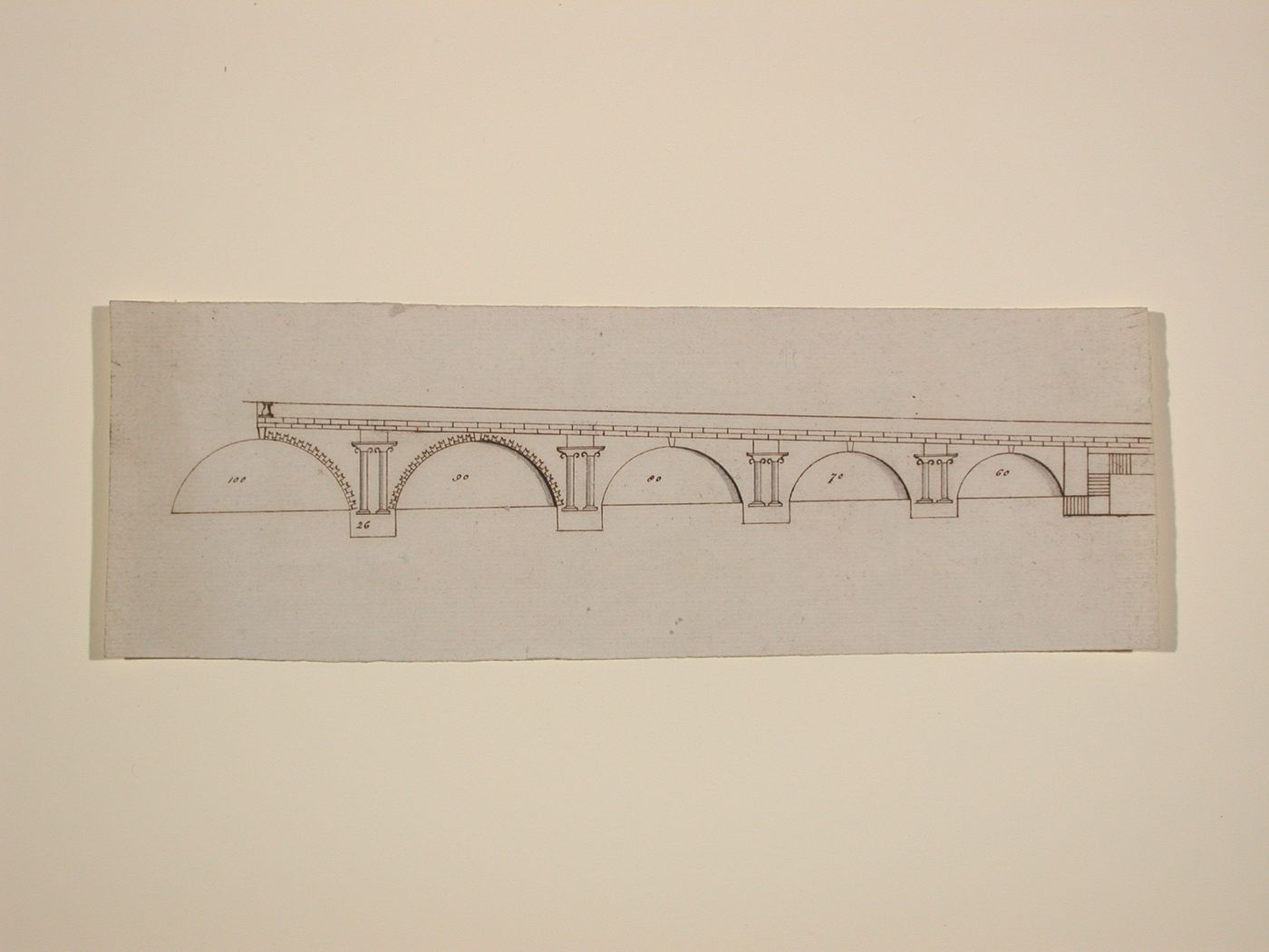 Side elevation for a bridge