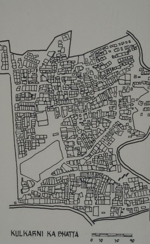 Site plan of Kulkarni Ka Bhatta, India
