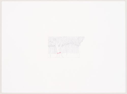 Weavers' Studio : sketch of proposed planting of banyan and bamboo