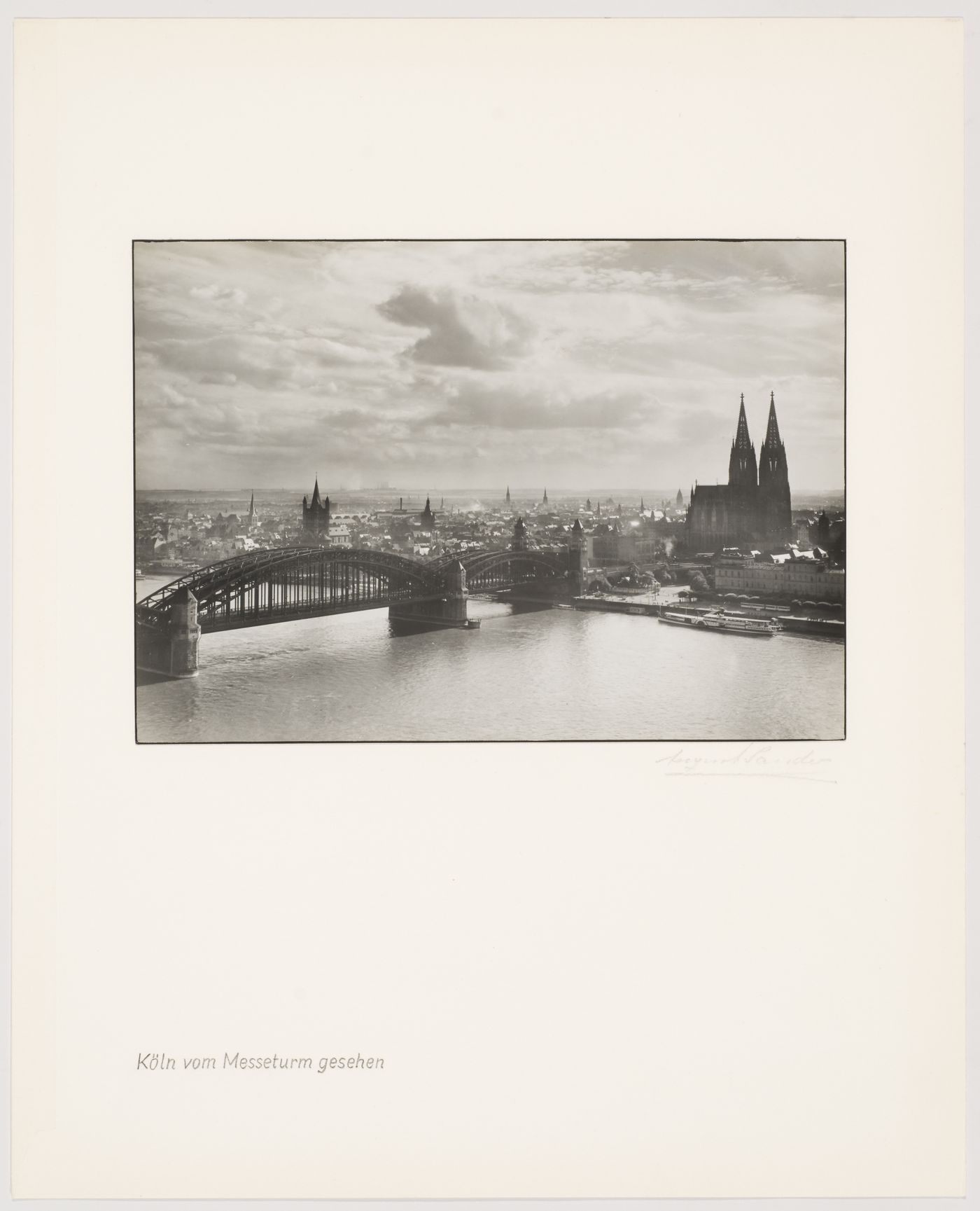 View of Cologne, seen from the Messeturm, Germany