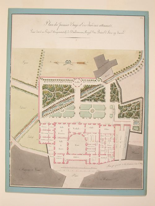 Drawing for the enlargement of the Baths at Aix-en-Savoie