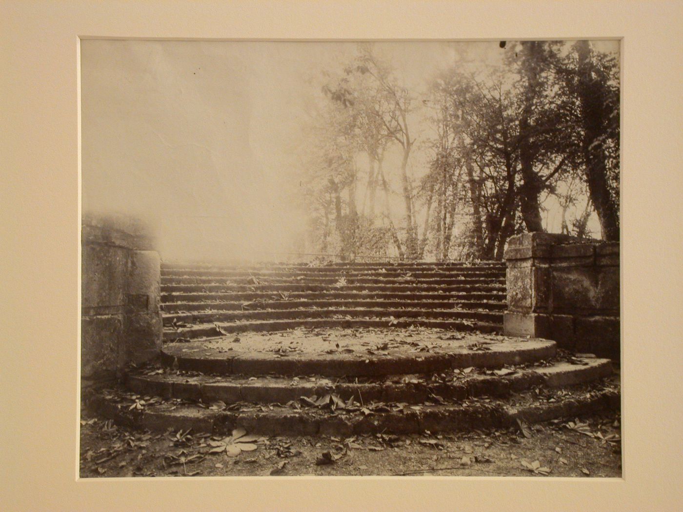 Detail of garden stairs in Parc de Saint-Cloud, Saint-Cloud, France