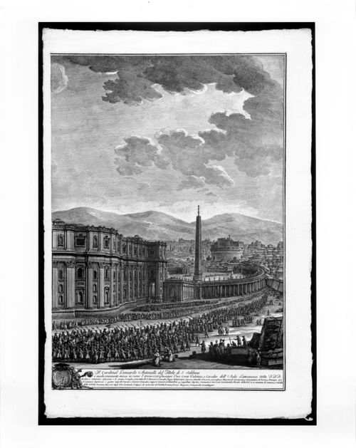 A view from the rear of the cathedral of Saint Peter's, Rome