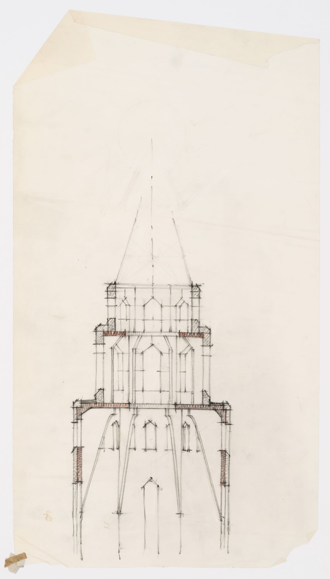 Étude d'une tour, Grand séminaire de Québec, Québec, Canada (1940-1972)