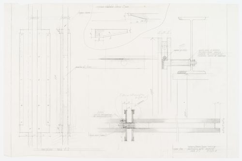 Shelf in first floor library for Casa Frea, Milan, Italy