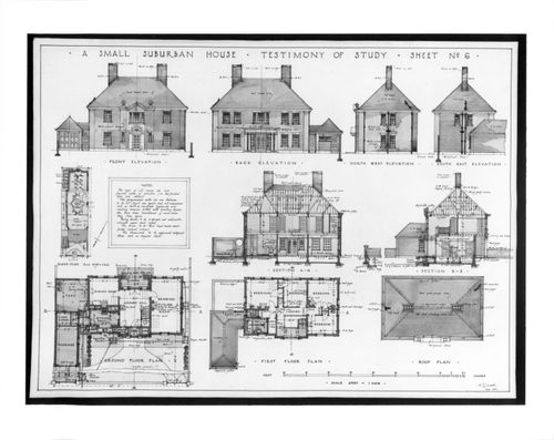 Small suburban house - Sheet No. 6