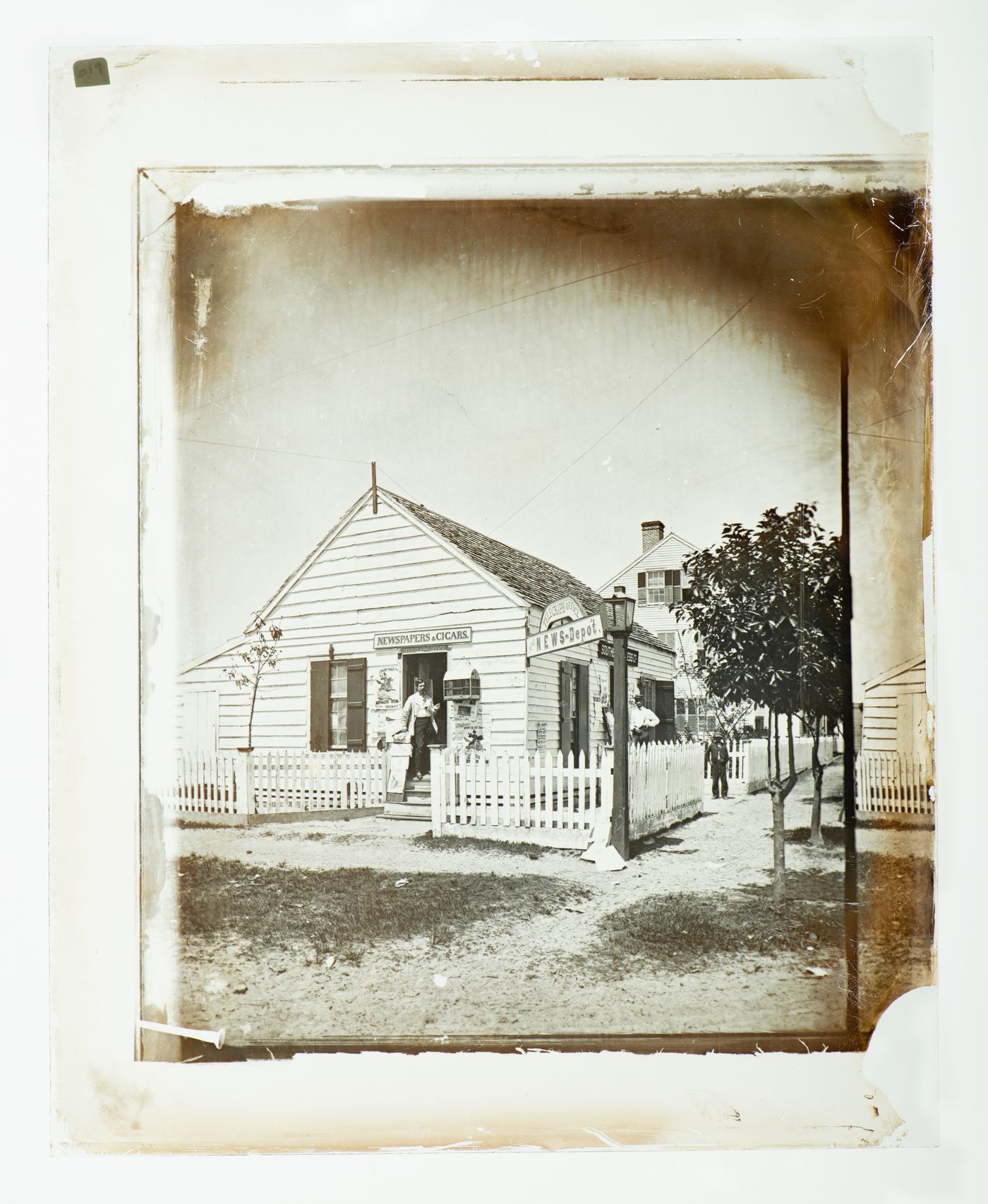 View of a Telegraph Office and News Depot, St. Augustine, Florida, United States of America