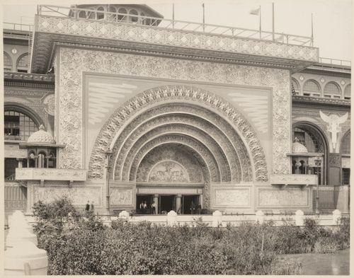 World's Columbian Exposition (1893: Chicago, Ill.): Transportation Building, exterior view of main entrance