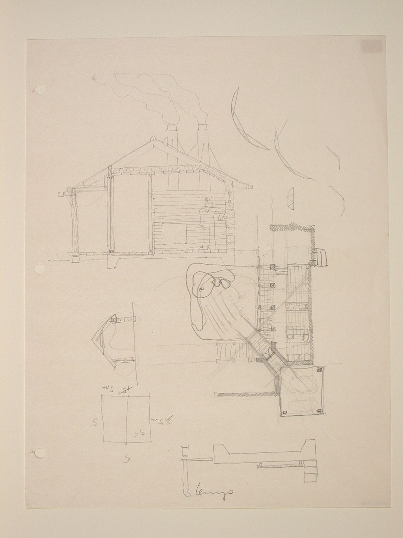 The of Nofamily House - partial plan& section