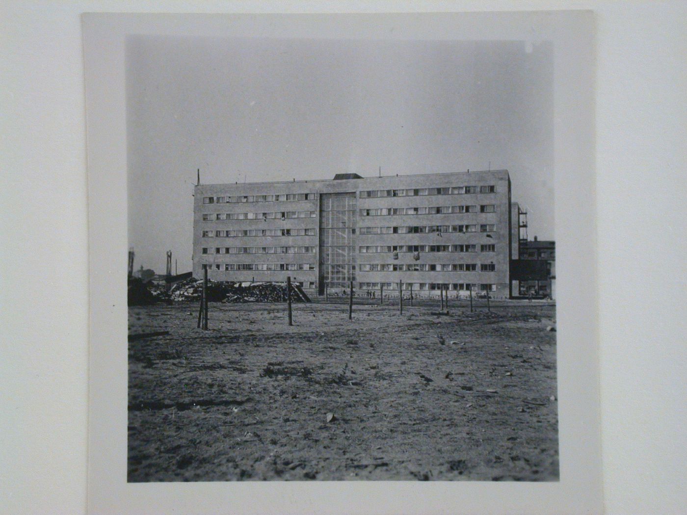 View of an unidentified apartment house