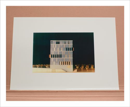 Proofs of Relevance: Photograph of a model of the Usera Public Library, Abalos & Herreros (1994-2003), Madrid, Spain