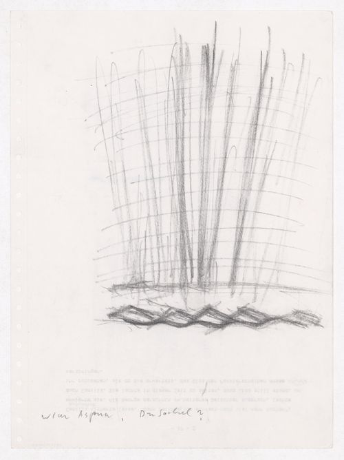 Housing Pilotengasse, Vienna-Aspern: Conceptual sketches, including siteplans, plans, elevations, and perspectives