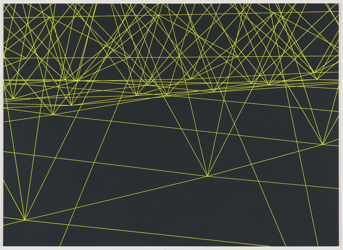 Wireframe perspective of a detail from the space frame for the Galaxy Toyama Gymnasium, Imizu, Toyama, Japan