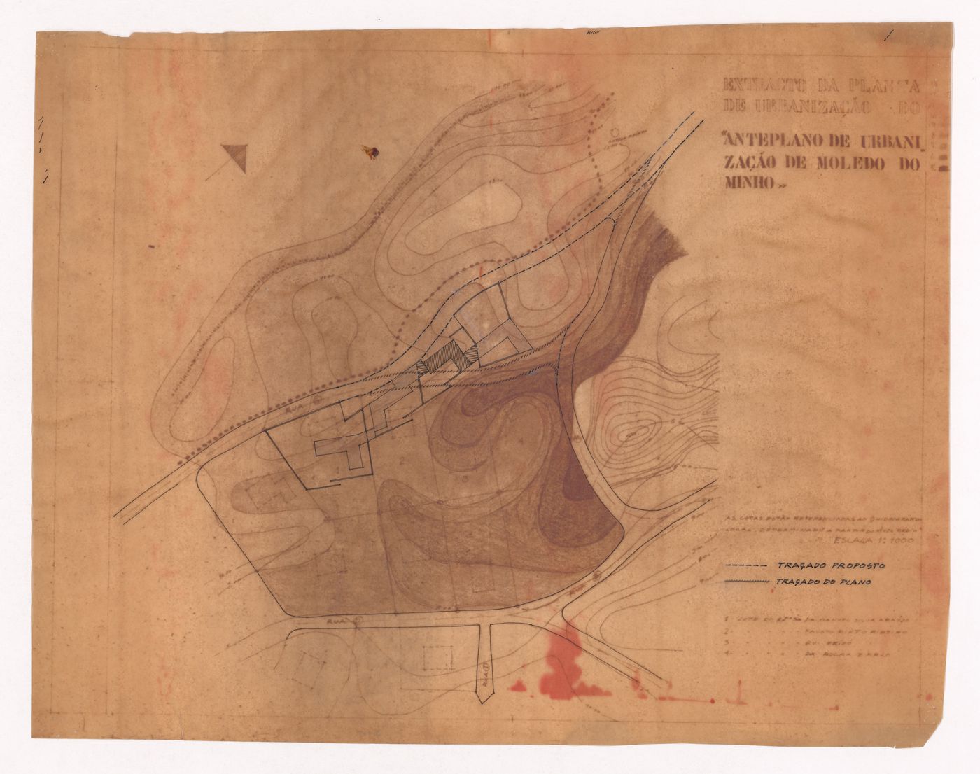 Site plan for Casa Rui Feijó, Moledo do Minho, Caminha, Portugal