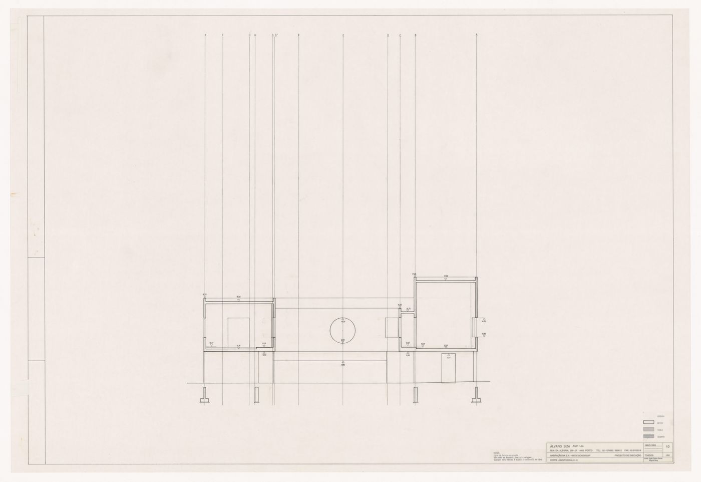 Section for Casa Mário Bahia [Mário Bahia house], Gondomar, Portugal