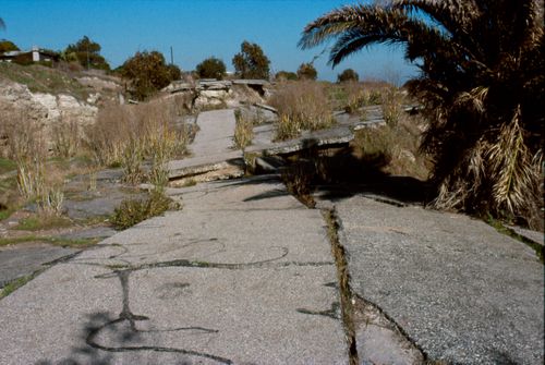 Los Angeles Freeway destroyed by earthquake, California