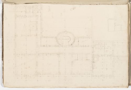 Project no. 9 for a country house for comte Treilhard: Ground floor plan