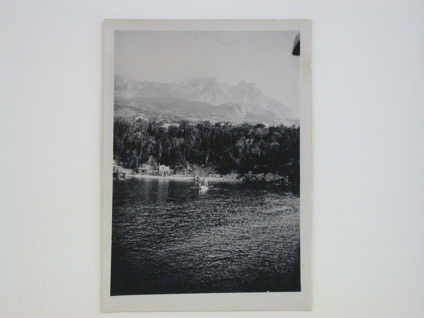 View of a lake with mountains in the background