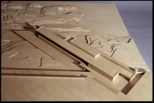 View of model for Restaurante da Piscina das Marés, Leça da Palmeira, Matosinhos, Portugal