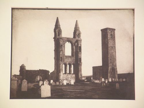 View of Cathedral, east gable, and St. Rules Tower, St. Andrews, Scotland