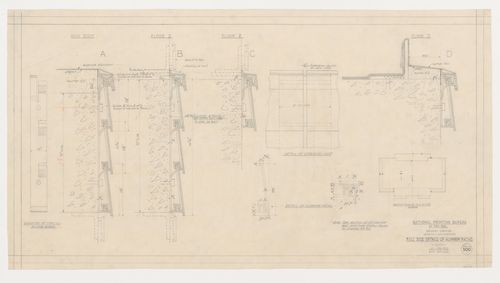 Élévations et détails des bordures d'avant-toit, Imprimerie Nationale du Canada, Hull, Québec, Canada