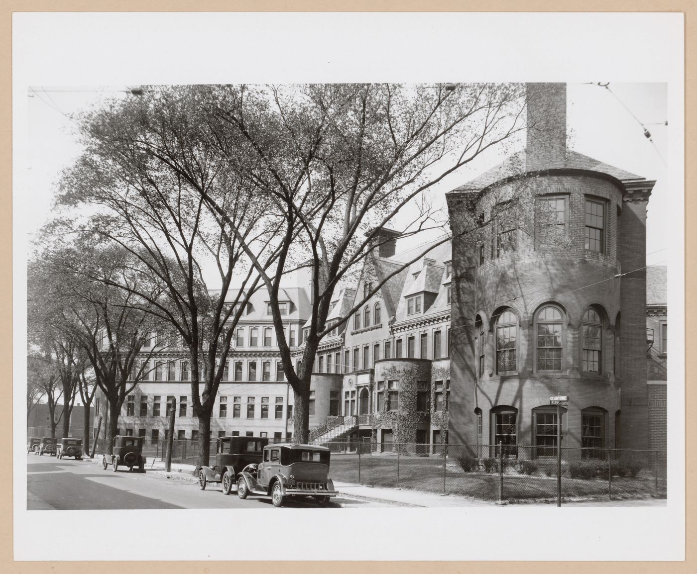 View of the principal façade of the Children's Hospital, St. Antoine and Farnsworth Streets, Farmington, Michigan