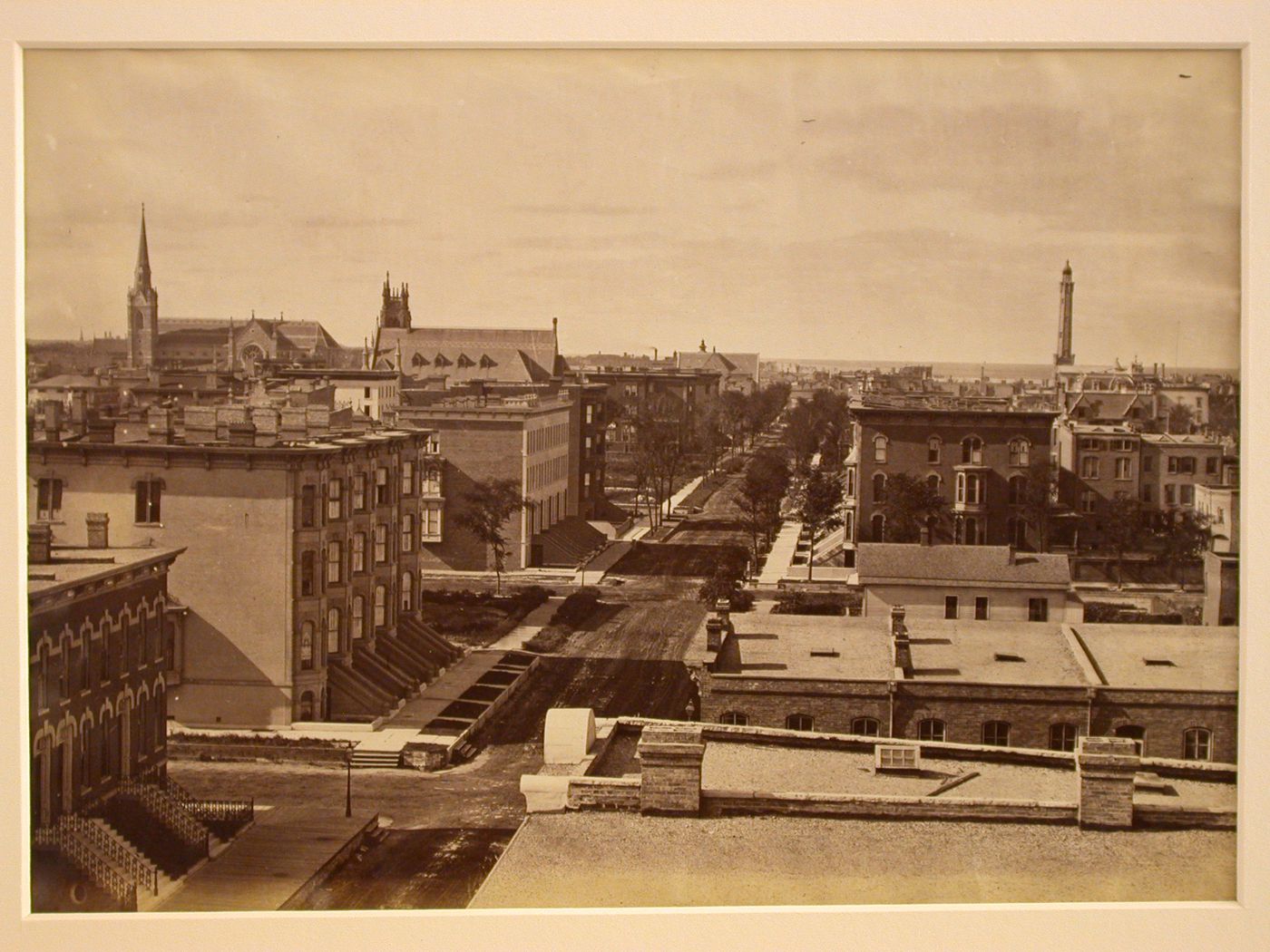 Overview of a street, Chicago, Illinois