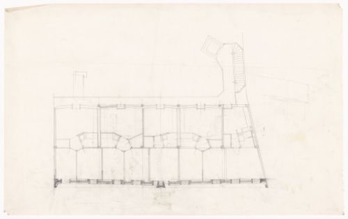 Floor plan with sketches for Edificio per abitazioni in via Conchetta, Milan, Italy
